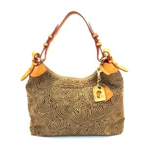 Dooney & Bourke 1975 Hearts & Flowers Hobo Bag